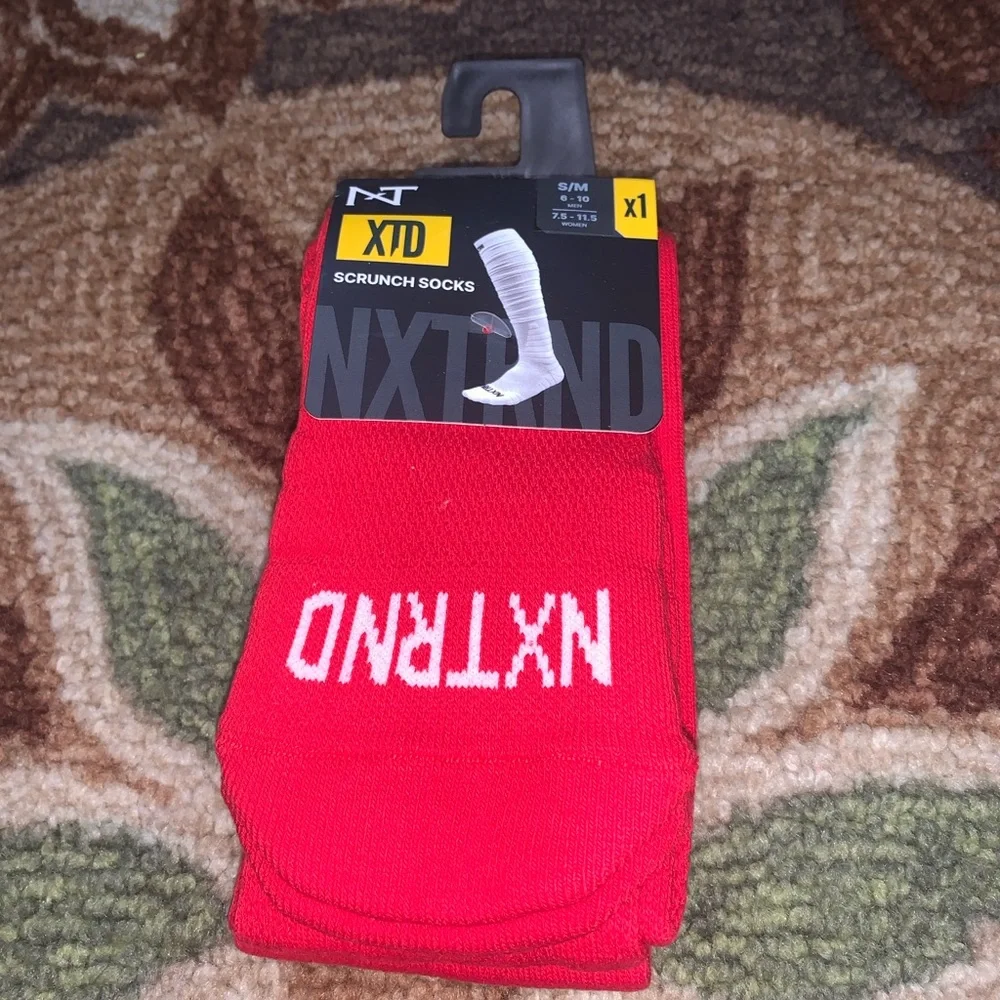 Red Scrunch Socks